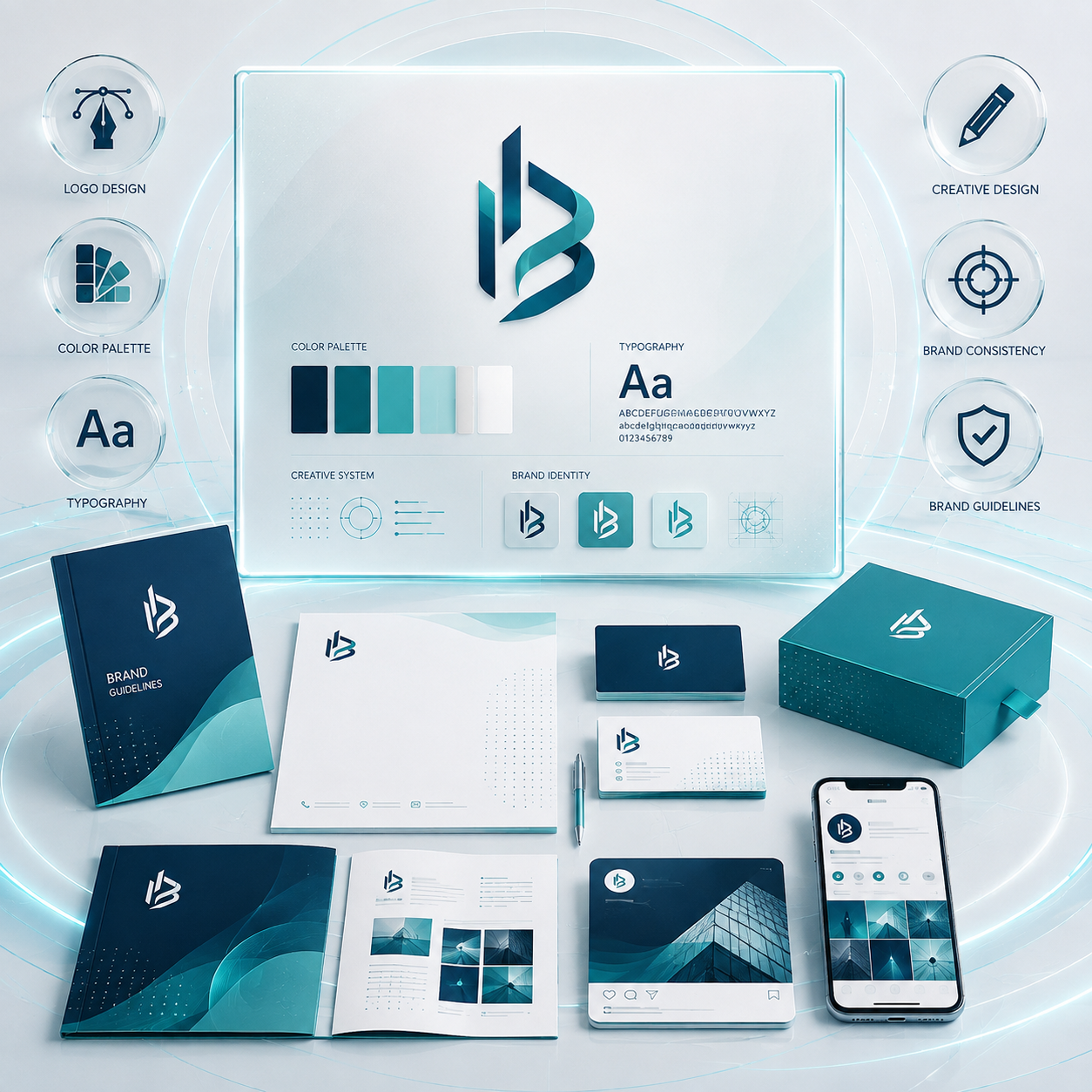 Professional branding and graphic design services by Brand Web Architech